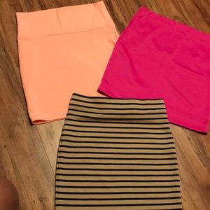 THREE mini skirts!